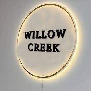 Enseigne murale 3D en acrylique rétro-éclairée surélevée, enseigne LED 3D personnalisée, enseigne pour porte d'entreprise avec logo personnalisé, enseigne lumineuse, enseigne logo rétro-éclairée pour salon