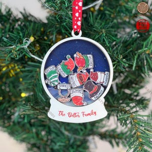 Personalized Family Member Names, Christmas Ornament Gifts, Family Member Gifts, Shaker Ornament, Custom Family Gift, Family Names Ornament