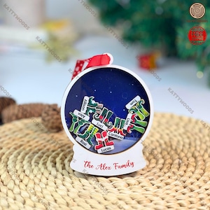 Personalized Family Christmas Ornament, Elf Feet Customized Christmas Ornaments, Family Ornament, Ornament Gifts, Handmade Holiday Gift
