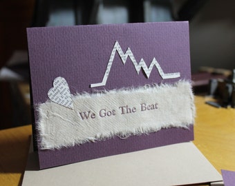 We Got The Beat- Letterpress Card - Valentine