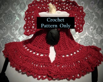 Victorian Choker Crochet Pattern, Choker Pattern with Variations, Gothic Crochet Pattern, Crochet Accessories Pattern, Crochet Cowl Pattern