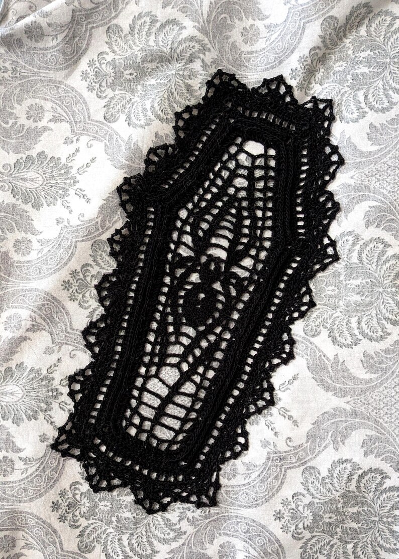 Spider Doily Gothic Home Decor Spider Art Black Tabletop Accessory spider-doily-gothic-home-decor-spider-art-black-tabletop-accessory