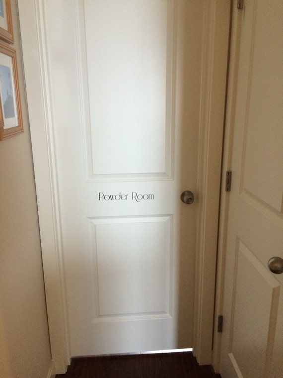 Removable Powder Room Door Decal Paris Bathroom Small Bathroom Closet Bathroom Parisian Decor Loo Tiny House Restroom Sign