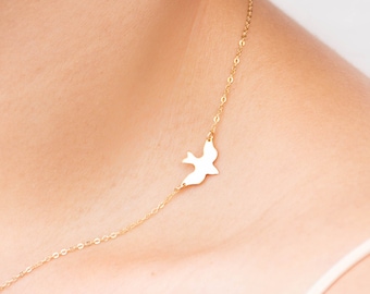 Rose Gold Plated Bird charm -RSGLD-140 38x24mm Rose Gold Plate brass bird necklace pendants