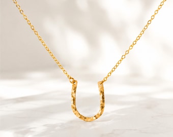 Collier fer à cheval, bijou porte-bonheur, cadeau équestre, collier cowgirl, cadeau western, délicat collier pendentif fer à cheval, cadeau pour elle