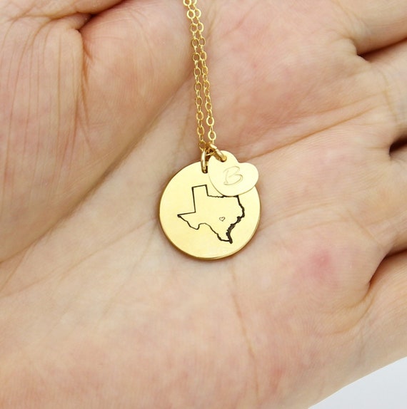 Etsy state necklace sale
