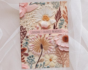 Personalized Grandma Gift from Grandkids Memory Book Grandparent Gifts for Nana Mom Custom Notebook Mimi New Grammy Mother in Law