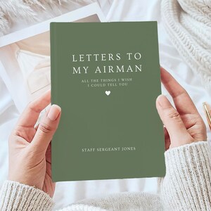 Letters To My Airman Journal Gift Army Wife Notebook Deployment Long Distance Military Gift For Girlfriend