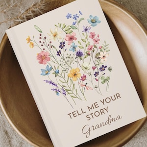 Custom Grandma Legacy Journal for Grandma Memories & Life Story, Grandmother Keepsake Memory Journal Grandma Gift Personalized Memory Book
