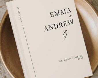 Cartas a mi amor, diario de cartas de amor, cuaderno personalizado para parejas, papel personalizado para el primer aniversario, regalo para esposo y esposa, recuerdos juntos