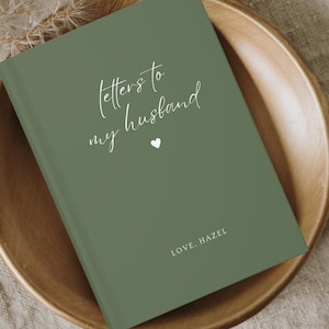 Letters To My Husband Notebook Custom Notebook Personalize Name Journal Gift From Wife Custom Dating Anniversary Gift Dear Husband