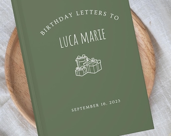 Custom Birthday Letters Keepsake Journal Birthday Memory Book Tradition Birthday Letters To My Daughter Son First Birthday New Parent