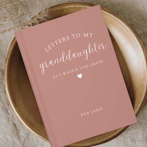 Briefe an meine Enkelin Notizbuch Liebe Enkelin Schwangerschaft Ankündigung Geschenk Oma Name Geburtstag Buchstaben Personalisiertes Enkelkind