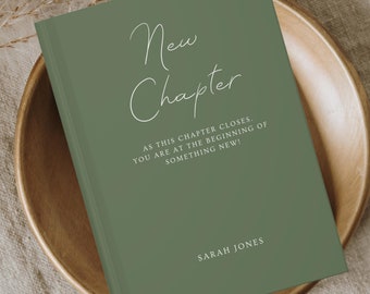 Cuaderno "Nuevo Capítulo", Regalo de Jubilación, Diario Personalizado con Nombre, Jubilación de Profesores, Regalo para Compañeros de Trabajo que Marcan la Diferencia, Nuevos Comienzos.