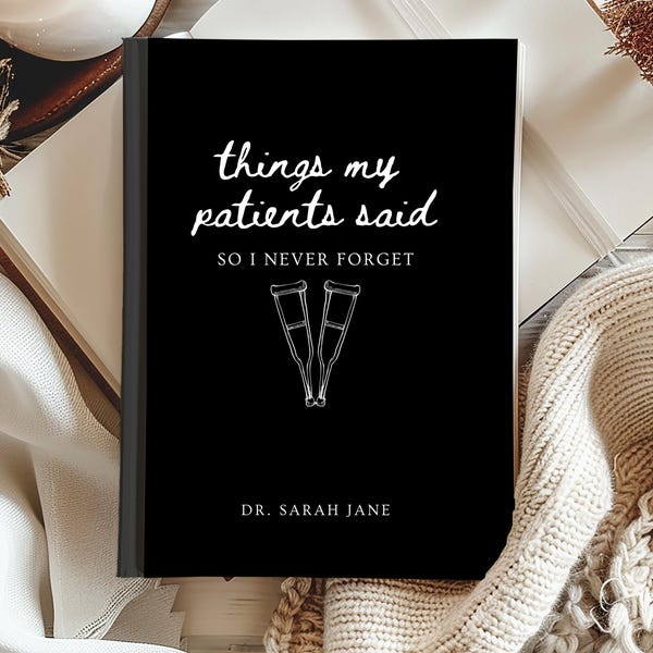 Personalized Physcial Therapist Journal Gift, Graduation PT Physical Therapy Things My Patients Said