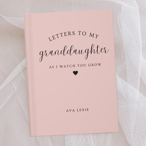 Briefe an meine Enkelin Notizbuch Liebe Enkelin Schwangerschaft Ankündigung Geschenk Oma Name Geburtstag Buchstaben Personalisiertes Enkelkind