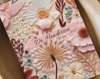 PHD Gift Journal Notebook, PHD Graduation Gift, personalized grad gift, Medical School Doctor Gifts for Her Women Doctorate graduation gift