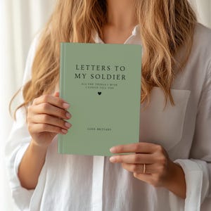 Letters To My Soldier Journal Gift Army Wife Notebook Deployment Gift For Girlfriend Army Spouse Mom Journal Long Distance Diary Military
