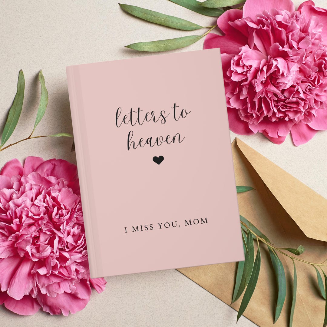 Grief Lettering Personalized Grief Journal Gift Letters to Heaven Notebook Sympathy ...