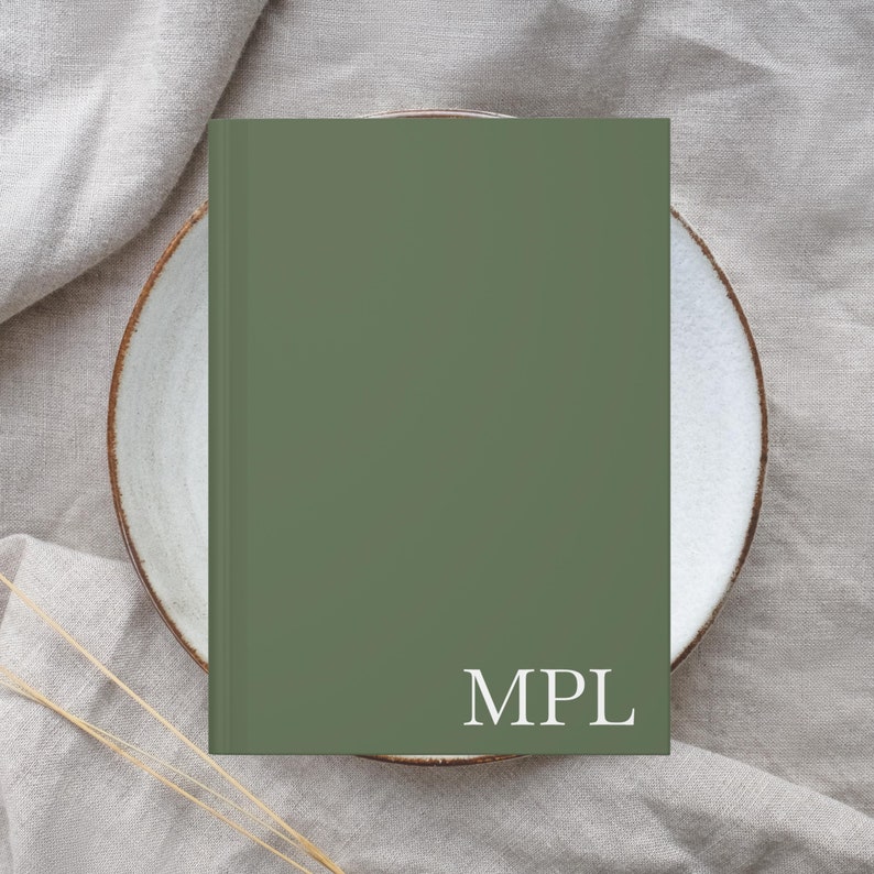 Monogram personalized notebook
