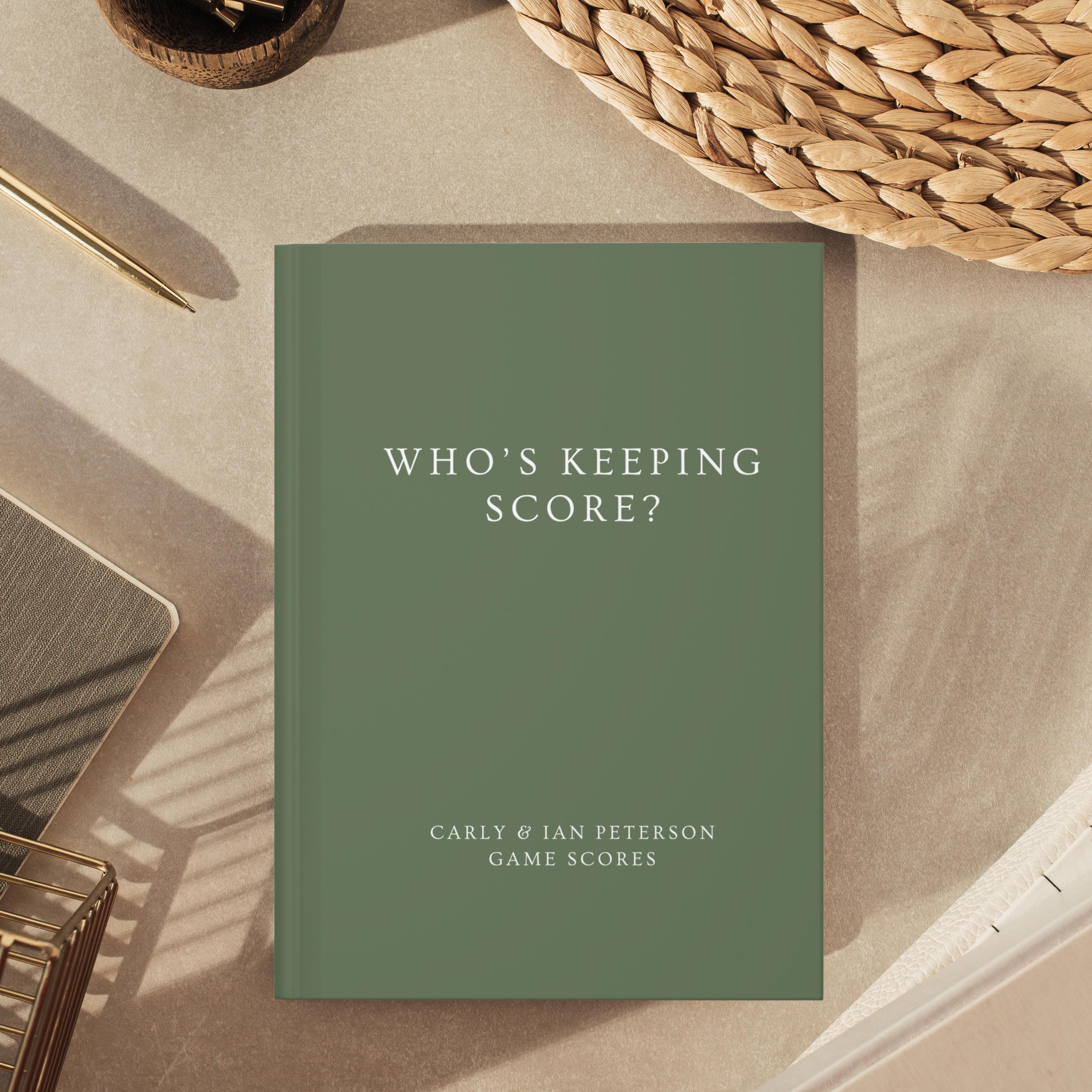Personalized Games Night Score Book, Couples Board Game Scores, Custom Family Score Book, Friends Game Lover Gift Anniversary Housewarming