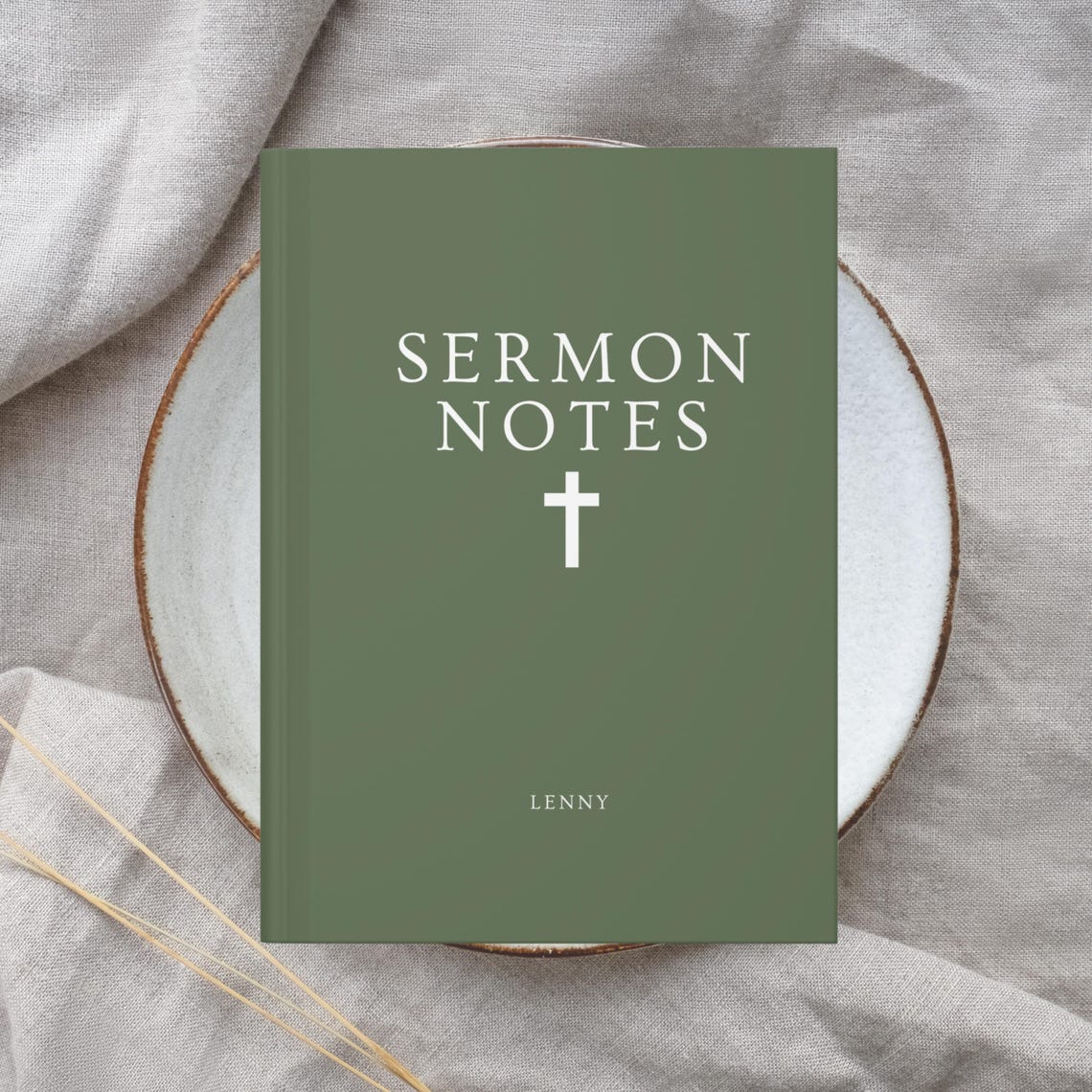 Sermon Notes Custom Notebook Personalized Church Notes Journal ...