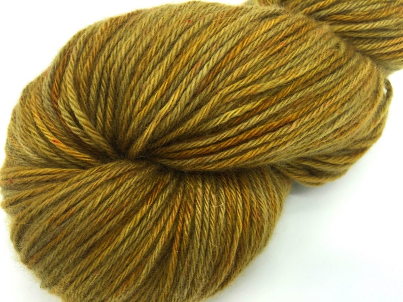 Light DK weight Golden Olive Cashmere Yarn