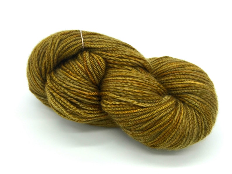 Light DK weight Golden Olive Cashmere Yarn
