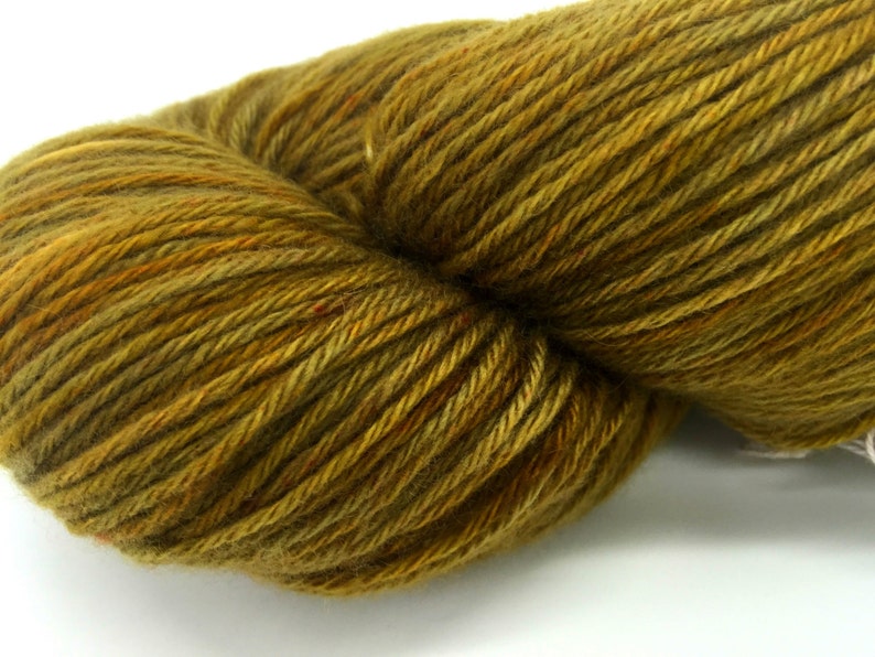 Light DK weight Golden Olive Cashmere Yarn