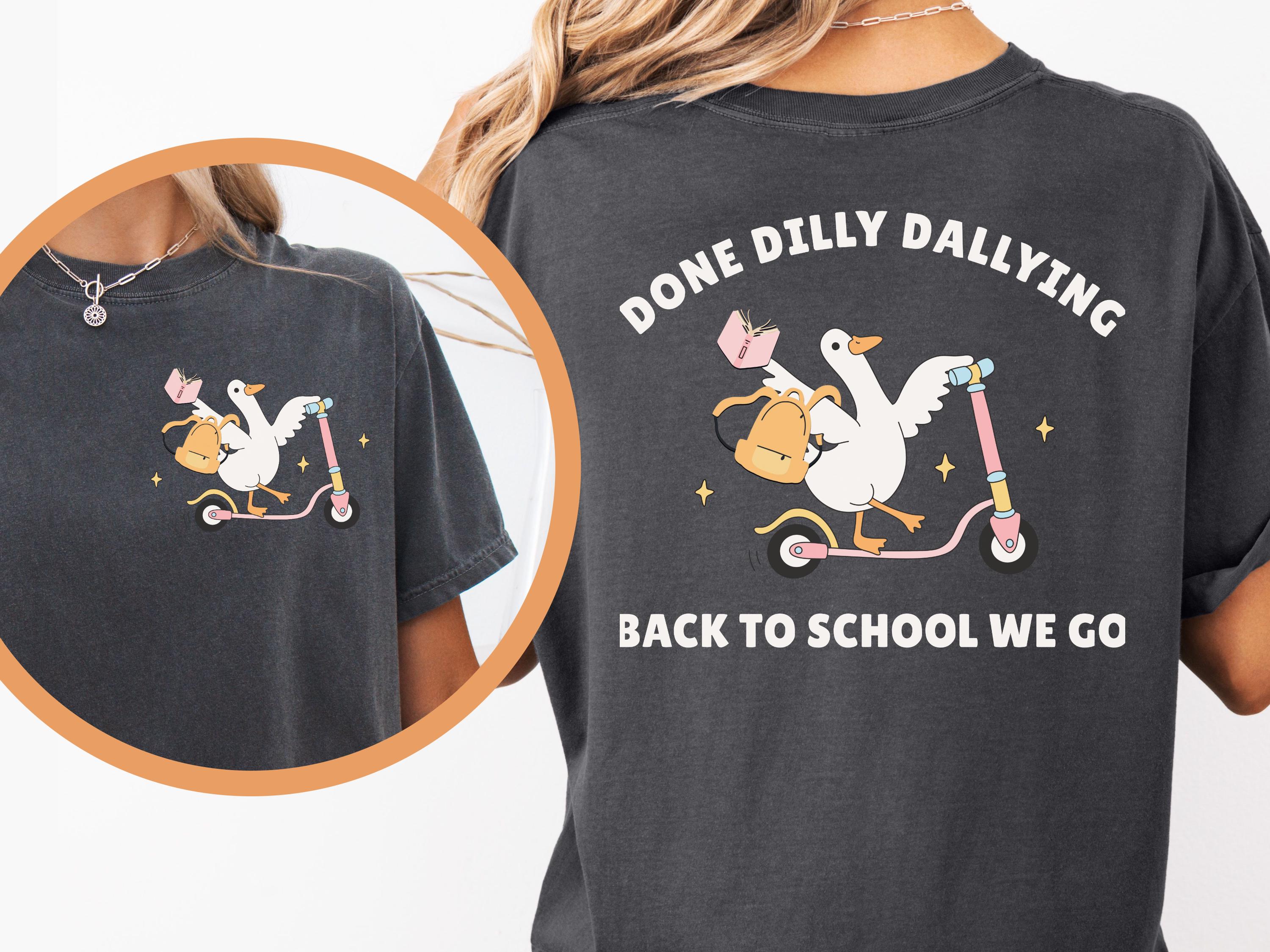 Comfort Colors Silly Goose Back to School Shirt for Teachers, First Day of School T-shirt, Teacher Team Shirt, Happy 1st Day of School Tee
