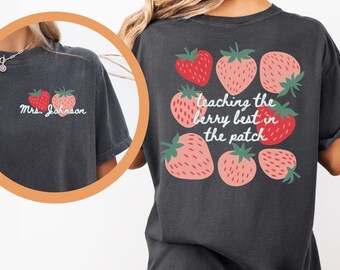 Comfort Colors Custom Teacher Shirt, Personalized Teacher Name Shirt, Back to School T-shirt, Teacher Appreciation Gift, New Teacher Tshirt