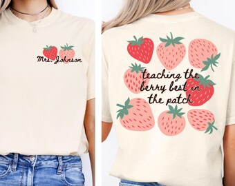 Comfort Colors Custom Teacher Shirt, Personalized Teacher Name Shirt, Back to School T-shirt, Teacher Appreciation Gift, New Teacher Tshirt