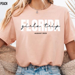 Custom Girls Trip 2025 Shirts, Personalized Matching Group Vacation Tshirts, Custom Girls Weekend T-shirts, Custom Location Group Trip Tees