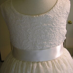 Lovely Halter-Straps Ivory Tulle Long Floor-Length Cheap Flower Girl Dresses, FGS0001 main image 1