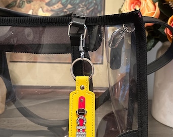 Kansas City Chiefs Keychain: Custom Team Player Number, Sparkling Letters bag accessories