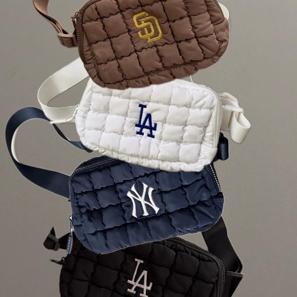 Dodger, Padres, Yankees Puffy Belt Bags
