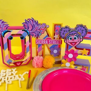 Abby Cadabby Letter 3D- Abby Cadabby Birthday- Abby Cadabby Party