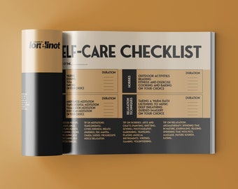 Self-care checklist template Self-care Workbook Well-being Personal growth YouAreNotAlone Support system Goal setting Loneliness Belonging