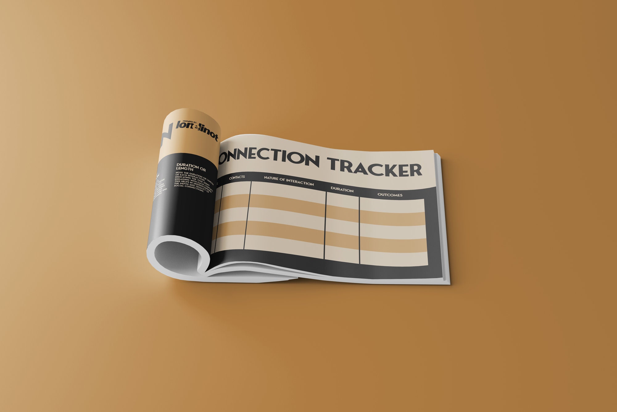 Connection Tracker Template Self-care Workbook Well-being Personal ...