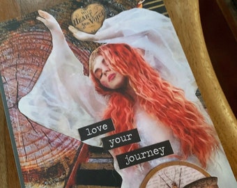 Love Your Journey Softcover Lined Journal  6 x 8 Grimoire Spell Book Dream Diary