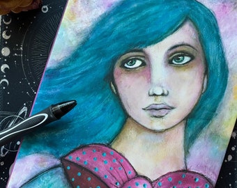 Bohemian Goddess Art Journal: Lined Writing Notebook, Dream Diary