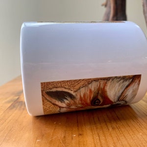 Ceramic Fox Mug, Red Fox Mug, Fox Art, Fox Print, Coffee Mug, Tea Mug, For Fox Lovers image 3