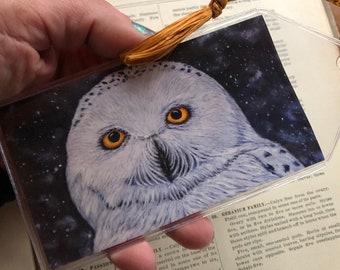 Snowy Owl Bookmark Owl Lovers Journal Bookmark Gift for Bookworms