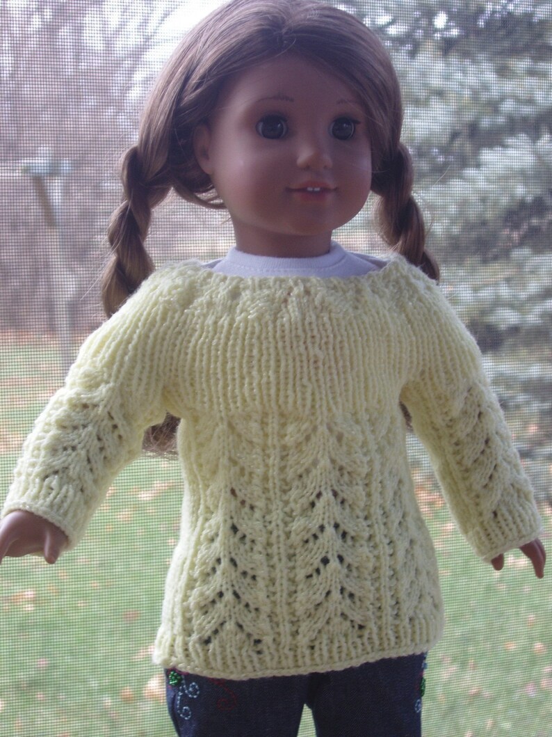 Knit PDF Pattern Fannie Mae sweater image 1