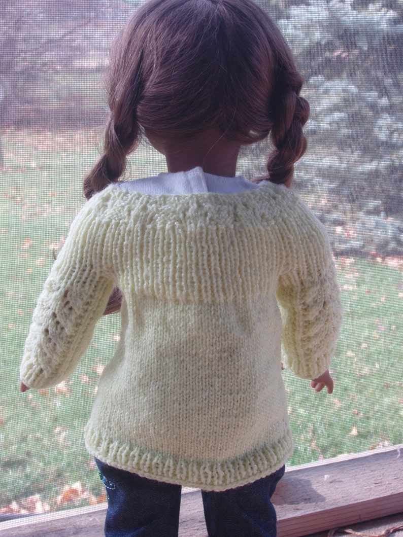 Knit PDF Pattern Fannie Mae sweater image 2