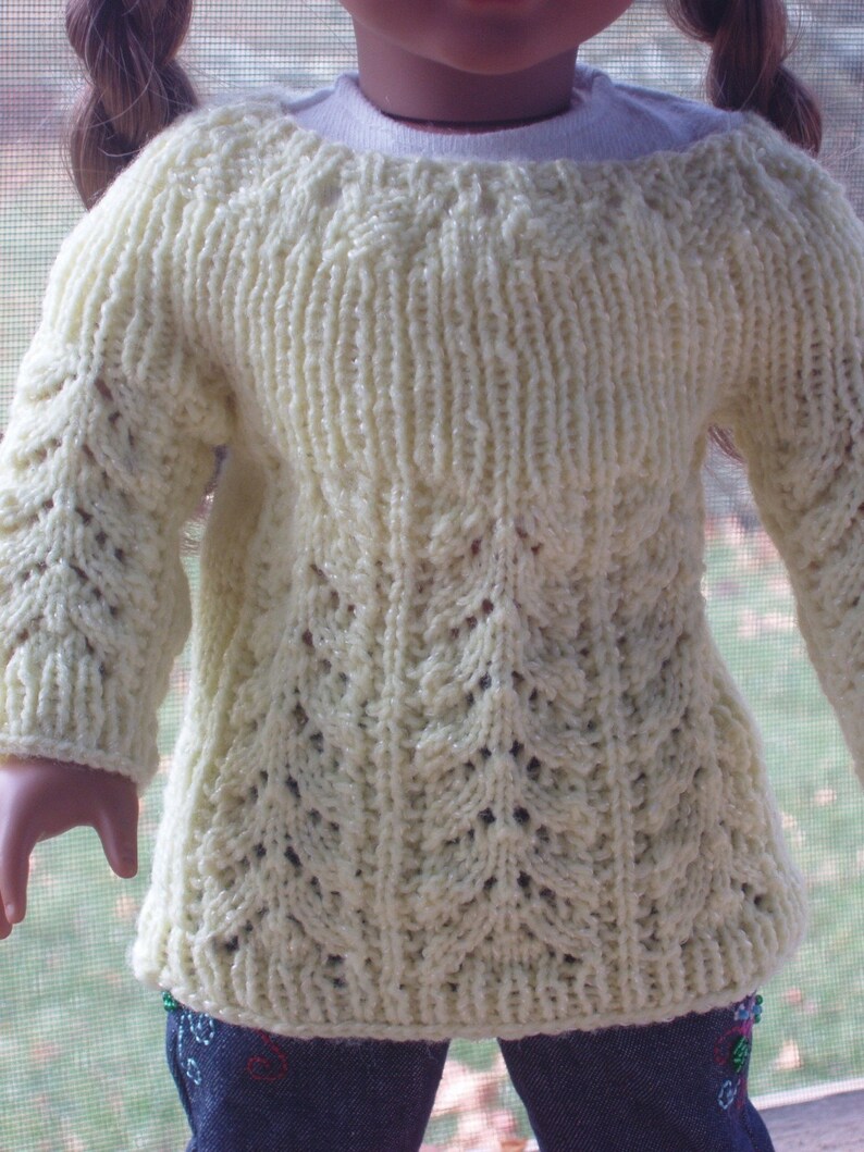 Knit PDF Pattern Fannie Mae sweater image 4