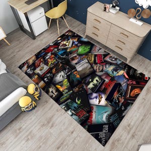Horror Movie Rug,Movie Rug,Horror Rug,Fear Rug,Popular Rug,Cool Rugs,Fantastic Rug,Horror Decor,Gothic Rug,Unique Rug,Area Rugs,Gift for her