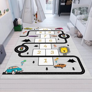 Hopscotch Rug,Fun Rug,Play Rug,Cute Rug,Kids Rug,Colorful Rug,Custom Rug,Nursery Rug,Area Rugs,Play Mat,Nursery Decor,Gift for Kids