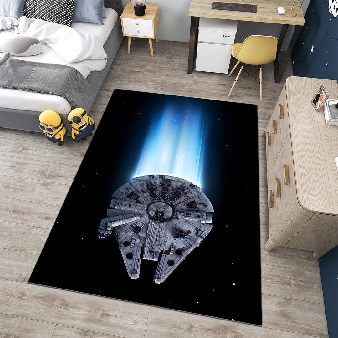 Stargate Rug Star Wars Rug, Han Solo Spaceship Carpet, Kessel Run Record Breaker Rug ...