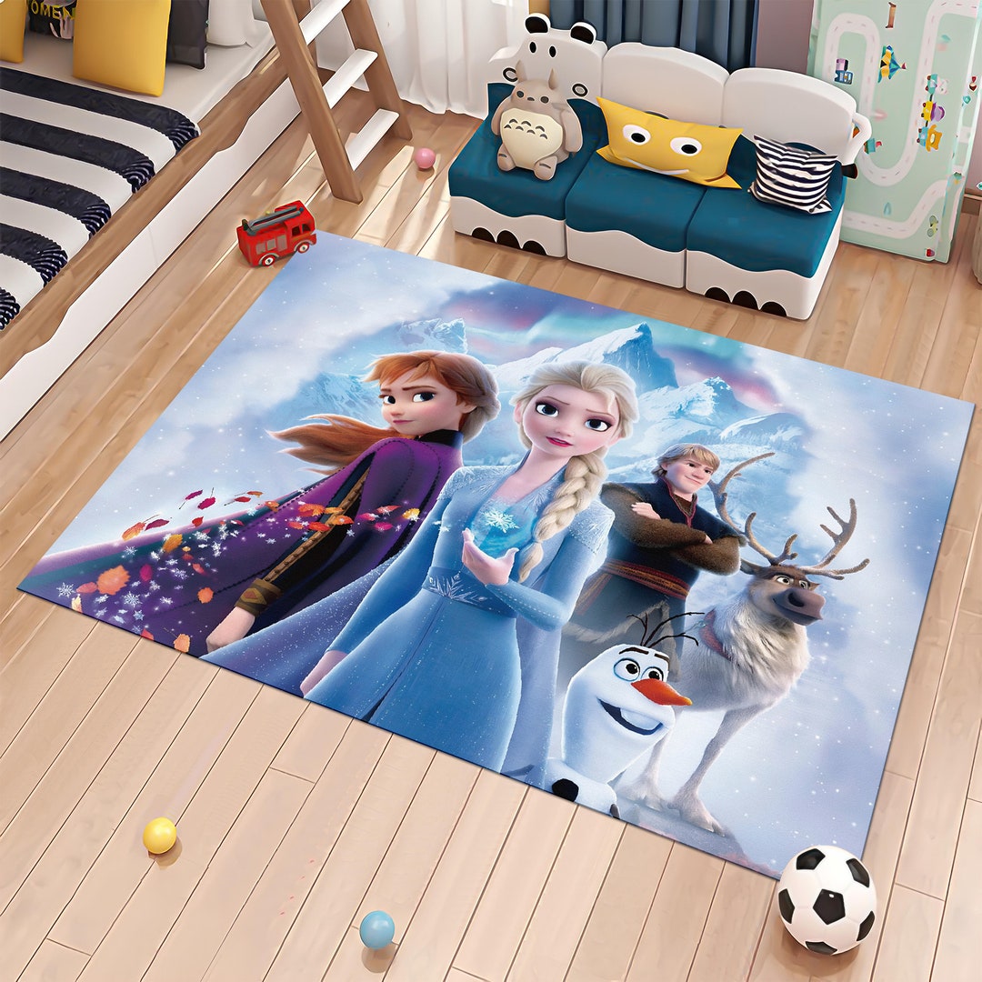 Frozen Ruggable Frozen Character Rug, Custom Kids Room Decor - Etsy